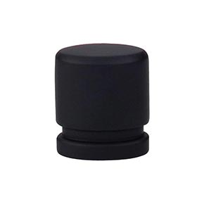 Top Knobs [TK57BLK] Die Cast Zinc Cabinet Knob - Oval Series - Flat Black Finish - 1" L
