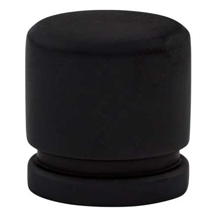 Top Knobs [TK57BLK] Die Cast Zinc Cabinet Knob - Oval Series - Flat Black Finish - 1&quot; L