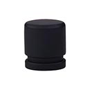 Top Knobs [TK57BLK] Die Cast Zinc Cabinet Knob - Oval Series - Flat Black Finish - 1&quot; L