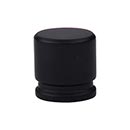 Top Knobs [TK59BLK] Die Cast Zinc Cabinet Knob - Oval Series - Flat Black Finish - 1 1/8" L