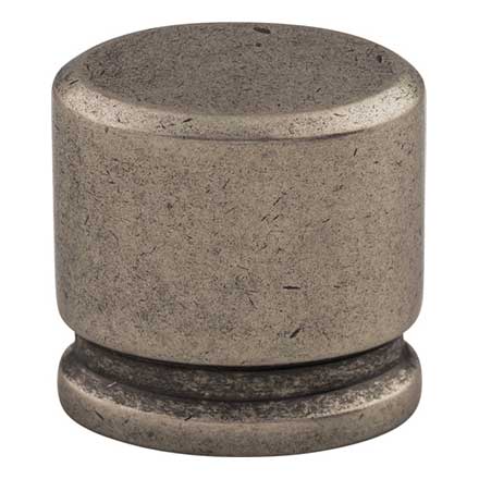 Top Knobs [TK59PTA] Die Cast Zinc Cabinet Knob - Oval Series - Pewter Antique Finish - 1 1/8&quot; L