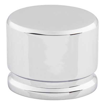 Top Knobs [TK61PC] Die Cast Zinc Cabinet Knob - Oval Series - Polished Chrome Finish - 1 3/8&quot; L