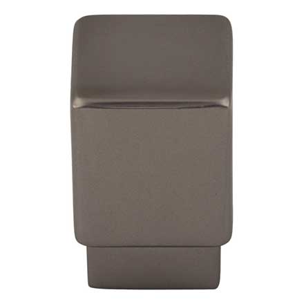 Top Knobs [TK31AG] Die Cast Zinc Cabinet Knob - Tapered Square Series - Ash Gray Finish - 3/4" Sq.