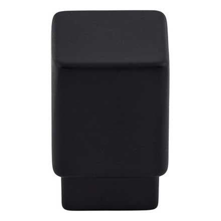 Top Knobs [TK31BLK] Die Cast Zinc Cabinet Knob - Tapered Square Series - Flat Black Finish - 3/4" Sq.