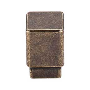 Top Knobs [TK31GBZ] Die Cast Zinc Cabinet Knob - Tapered Square Series - German Bronze Finish - 3/4" Sq.