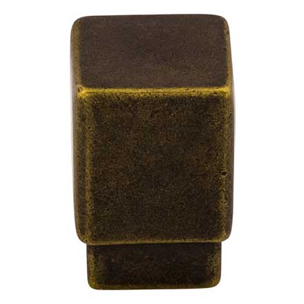 Top Knobs [TK31GBZ] Die Cast Zinc Cabinet Knob - Tapered Square Series - German Bronze Finish - 3/4" Sq.