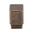 Top Knobs [TK31GBZ] Die Cast Zinc Cabinet Knob - Tapered Square Series - German Bronze Finish - 3/4" Sq.