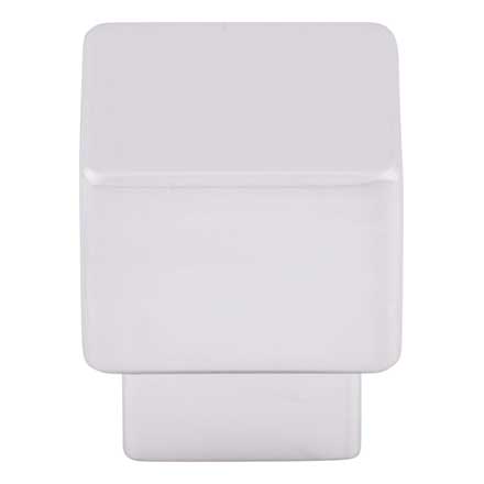 Top Knobs [TK32ALU] Die Cast Zinc Cabinet Knob - Tapered Square Series - Aluminum Finish - 1" Sq.
