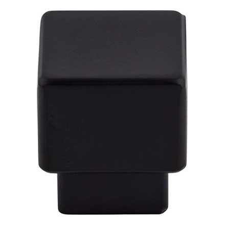 Top Knobs [TK32BLK] Die Cast Zinc Cabinet Knob - Tapered Square Series - Flat Black Finish - 1" Sq.