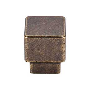 Top Knobs [TK32GBZ] Die Cast Zinc Cabinet Knob - Tapered Square Series - German Bronze Finish - 1" Sq.