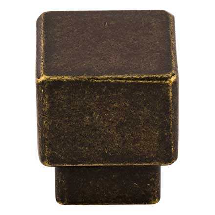 Top Knobs [TK32GBZ] Die Cast Zinc Cabinet Knob - Tapered Square Series - German Bronze Finish - 1" Sq.