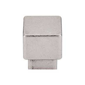 Top Knobs [TK32PTA] Die Cast Zinc Cabinet Knob - Tapered Square Series - Pewter Antique Finish - 1" Sq.