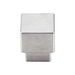 Top Knobs [TK32SS] Stainless Steel Cabinet Knob - Tapered Square Series - Brushed Finish - 1&quot; Sq.