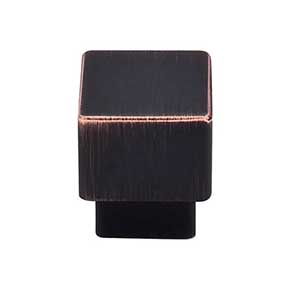 Top Knobs [TK32TB] Die Cast Zinc Cabinet Knob - Tapered Square Series - Tuscan Bronze Finish - 1" Sq.
