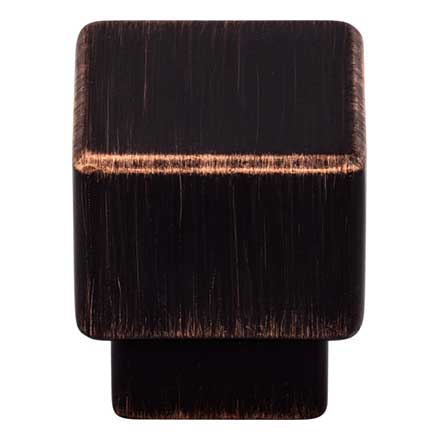 Top Knobs [TK32TB] Die Cast Zinc Cabinet Knob - Tapered Square Series - Tuscan Bronze Finish - 1" Sq.