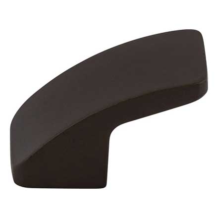 Top Knobs [TK52BLK] Die Cast Zinc Cabinet Knob - Thumb Series - Flat Black Finish - 1 1/4" L