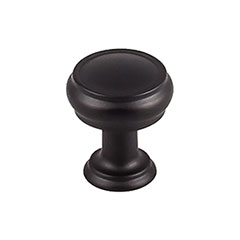 Top Knobs [TK830BLK] Die Cast Zinc Cabinet Knob - Eden Series - Flat Black Finish - 1" Dia.