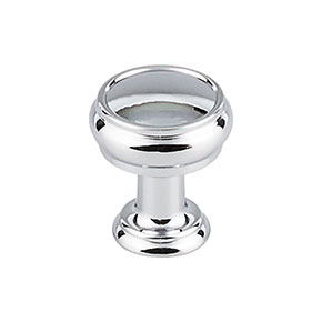 Top Knobs [TK830PC] Die Cast Zinc Cabinet Knob - Eden Series - Polished Chrome Finish - 1" Dia.