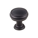 Top Knobs [TK831BLK] Die Cast Zinc Cabinet Knob - Eden Series - Flat Black Finish - 1 3/16" Dia.