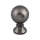 Top Knobs [TK801AG] Die Cast Zinc Cabinet Knob - Kara Series - Ash Gray Finish - 1" Dia.