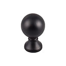 Top Knobs [TK801BLK] Die Cast Zinc Cabinet Knob - Kara Series - Flat Black Finish - 1" Dia.