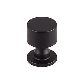 Top Knobs [TK820BLK] Die Cast Zinc Cabinet Knob - Lily Series - Flat Black Finish - 1 1/8" Dia.