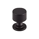 Top Knobs [TK820BLK] Die Cast Zinc Cabinet Knob - Lily Series - Flat Black Finish - 1" Dia.