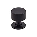 Top Knobs [TK821BLK] Die Cast Zinc Cabinet Knob - Lily Series - Flat Black Finish - 1 1/8" Dia.