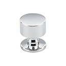 Top Knobs [TK821PC] Die Cast Zinc Cabinet Knob - Lily Series - Polished Chrome Finish - 1 1/8&quot; Dia.