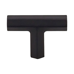 Top Knobs [TK790BLK] Die Cast Zinc Cabinet Knob - Lydia Series - Flat Black Finish - 1 3/4" L