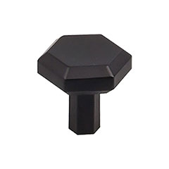 Top Knobs [TK791BLK] Die Cast Zinc Cabinet Knob - Lydia Series - Flat Black Finish - 1 1/8" Dia.