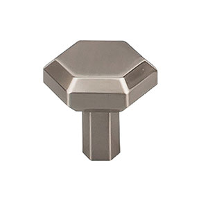 Top Knobs [TK791BSN] Die Cast Zinc Cabinet Knob - Lydia Series - Brushed Satin Nickel Finish - 1 1/8" Dia.