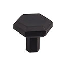 Top Knobs [TK792BLK] Die Cast Zinc Cabinet Knob - Lydia Series - Flat Black Finish - 1 1/4" Dia.