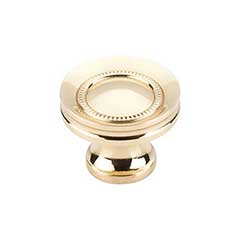 Top Knobs [M290] Die Cast Zinc Cabinet Knob - Button Faced Series - Polished Brass Finish - 1 1/4&quot; Dia.