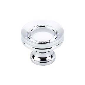 Top Knobs [M291] Die Cast Zinc Cabinet Knob - Button Faced Series - Polished Chrome Finish - 1 1/4" Dia.