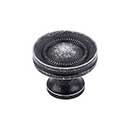 Top Knobs [M293] Die Cast Zinc Cabinet Knob - Button Faced Series - Black Iron Finish - 1 1/4" Dia.