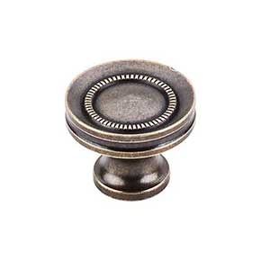 Top Knobs [M295] Die Cast Zinc Cabinet Knob - Button Faced Series - German Bronze Finish - 1 1/4" Dia.