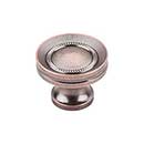 Top Knobs [M297] Die Cast Zinc Cabinet Knob - Button Faced Series - Antique Copper Finish - 1 1/4" Dia.