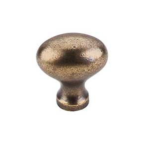 Top Knobs [M204] Die Cast Zinc Cabinet Knob - Egg Series - German Bronze Finish - 1 1/4" L