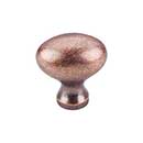 Top Knobs [M205] Die Cast Zinc Cabinet Knob - Egg Series - Antique Copper Finish - 1 1/4&quot; L