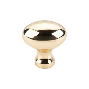 Top Knobs [M368] Die Cast Zinc Cabinet Knob - Egg Series - Polished Brass Finish - 1 1/4" L
