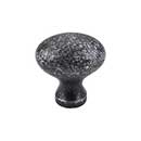 Top Knobs [M405] Die Cast Zinc Cabinet Knob - Egg Series - Black Iron Finish - 1 1/4&quot; L