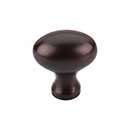 Top Knobs [M750] Die Cast Zinc Cabinet Knob - Egg Series - OIl Rubbed Bronze Finish - 1 1/4&quot; L