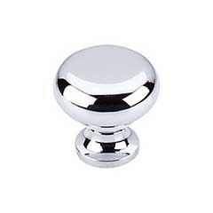 Top Knobs [M270] Die Cast Zinc Cabinet Knob - Flat Faced Series - Polished Chrome Finish - 1 1/4&quot; Dia.