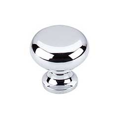 Top Knobs [M270] Die Cast Zinc Cabinet Knob - Flat Faced Series - Polished Chrome Finish - 1 1/4" Dia.