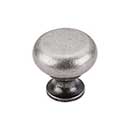 Top Knobs [M275] Die Cast Zinc Cabinet Knob - Flat Faced Series - Pewter Antique Finish - 1 1/4&quot; Dia.