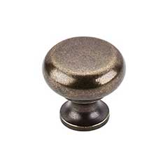 Top Knobs [M276] Die Cast Zinc Cabinet Knob - Flat Faced Series - German Bronze Finish - 1 1/4" Dia.
