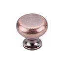 Top Knobs [M278] Die Cast Zinc Cabinet Knob - Flat Faced Series - Antique Copper Finish - 1 1/4" Dia.