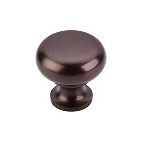 Top Knobs [M754] Die Cast Zinc Cabinet Knob - Flat Faced Series - Oil Rubbed Bronze Finish - 1 1/4" Dia.