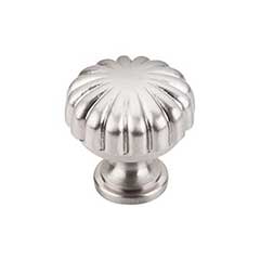 Top Knobs [M1318] Die Cast Zinc Cabinet Knob - Melon Series - Brushed Satin Nickel Finish - 1 1/4&quot; Dia.